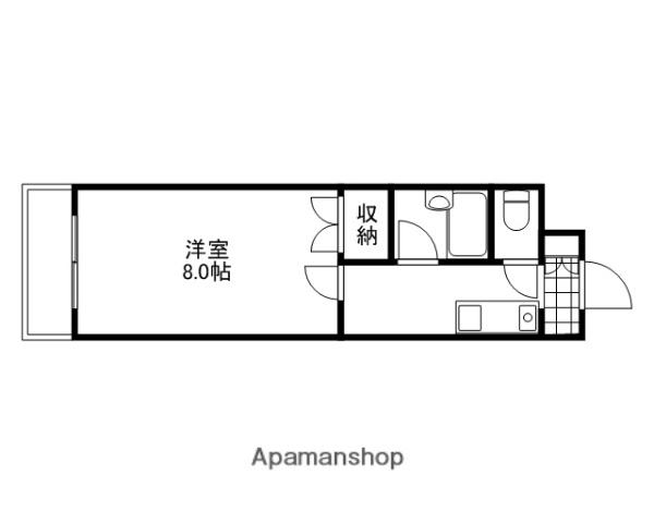 AMENITYⅡ(1K/3階)の間取り写真
