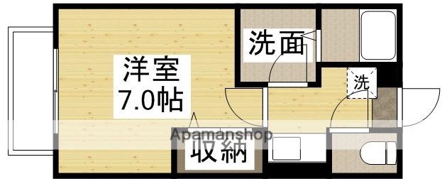 ソフィア津島(1K/2階)の間取り写真