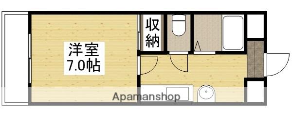 カサエスペランサ(1K/1階)の間取り写真