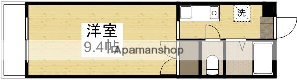 ピエ・タ・テール南方N(1K/3階)の間取り写真