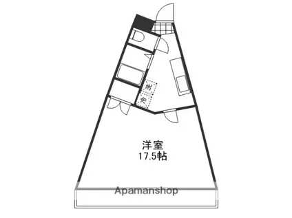 パル98(1K/4階)の間取り写真