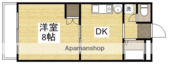 サンシャイン平田(1DK/4階)の間取り写真