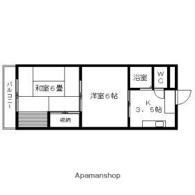 レジデンス春日町(1DK/3階)の間取り写真