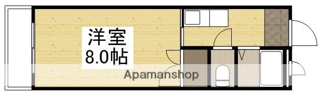 ドリームマンション(1K/3階)の間取り写真