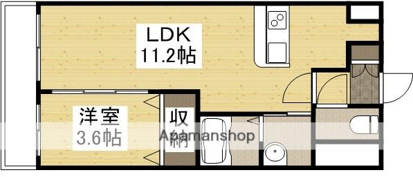 AXIS今(1LDK/3階)の間取り写真