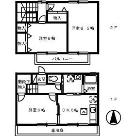 コージーコート(3DK)の間取り写真