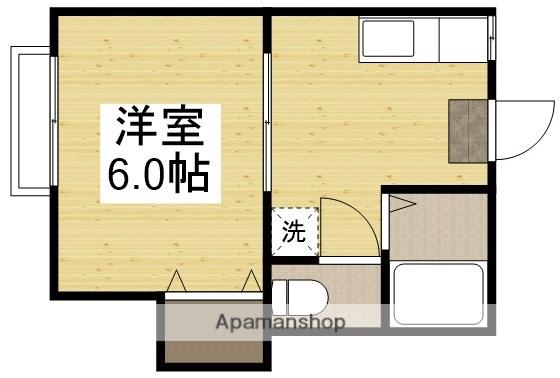 サンシャインK(1K/2階)の間取り写真