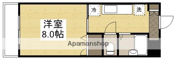 エスペランサ津島(1K/1階)の間取り写真