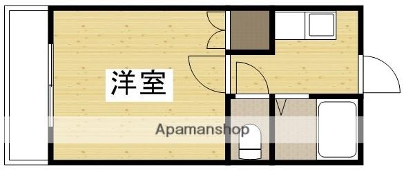 パレス21(1K/1階)の間取り写真