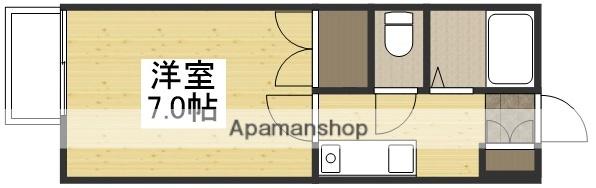 コーポ幸(1K/2階)の間取り写真