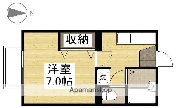 シャイン117(1K/2階)の間取り写真