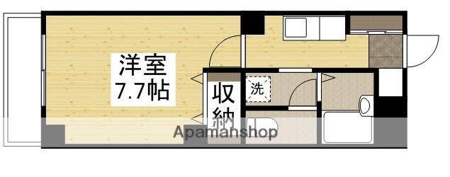 NMB.B.新倉敷(1K/2階)の間取り写真