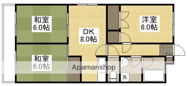 YSビル島田(3DK/3階)の間取り写真