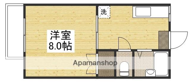 パールハイツA(1K/1階)の間取り写真