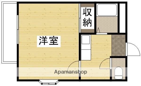 グリーンパーク賞田(1K/4階)の間取り写真