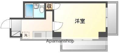 プレアール大供Ⅱ(1K/2階)の間取り写真