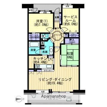 フローレンス中山下グランドアーク(2SLDK/12階)の間取り写真