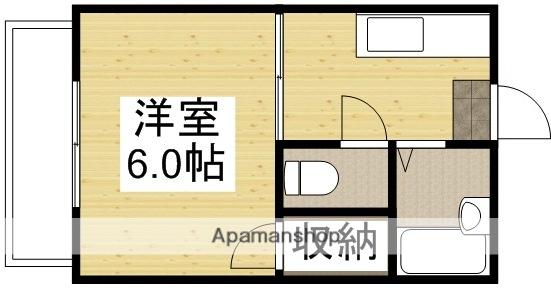 サンシャイン富町A棟(1K/1階)の間取り写真