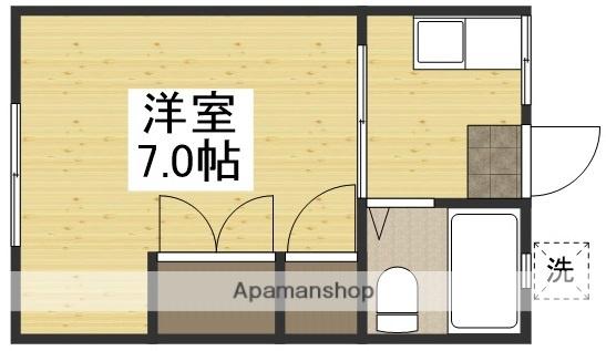 安田コーポ Ⅱ棟(1K/2階)の間取り写真