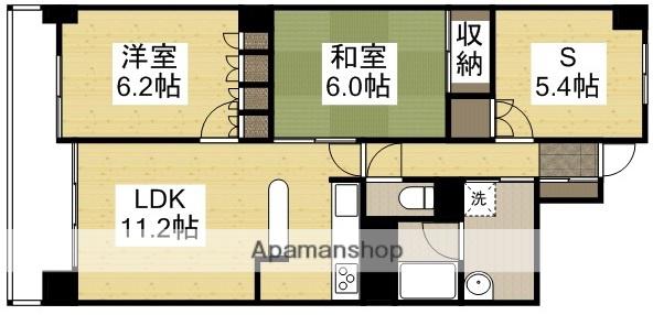 アルファステイツ野田Ⅱ(2SLDK/11階)の間取り写真
