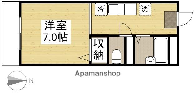 グランデ・エスペランサ(ワンルーム/3階)の間取り写真