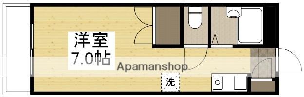 LARA医大東(ワンルーム/4階)の間取り写真