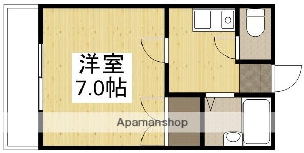 エスポアール中井(1K/1階)の間取り写真