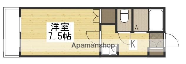 カーサ城北弐番館(1K/1階)の間取り写真