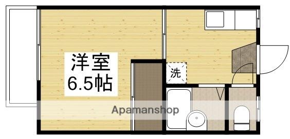 エンゼルヴィラ笹沖(1K/2階)の間取り写真