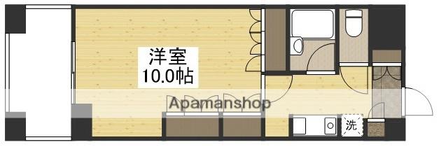 マローン野田(1K/6階)の間取り写真