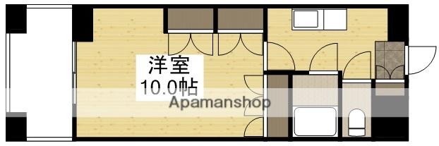 マローン野田(1K/6階)の間取り写真