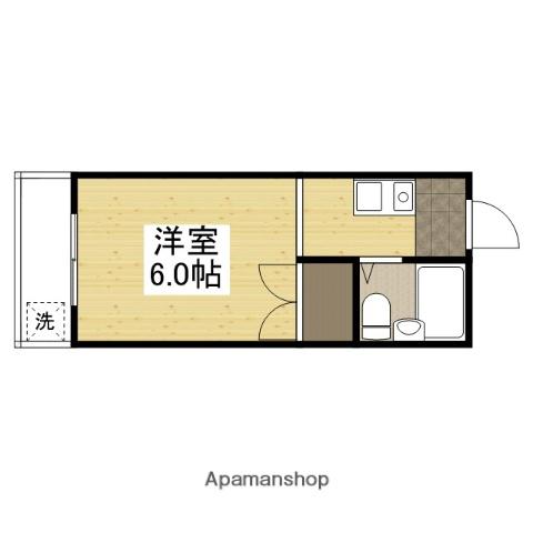 ST学南(ワンルーム/1階)の間取り写真