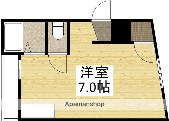 榊原マンション(ワンルーム/3階)の間取り写真