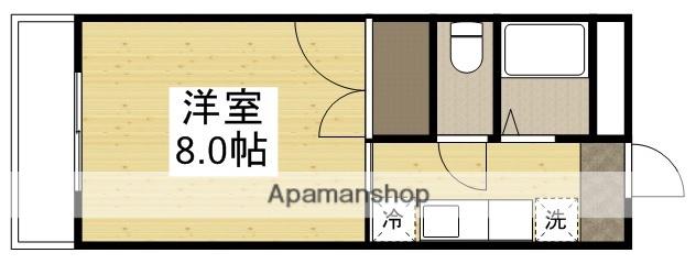 サンパレス怒田Ⅰ(ワンルーム/1階)の間取り写真