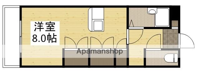 スターマンション新田(ワンルーム/3階)の間取り写真
