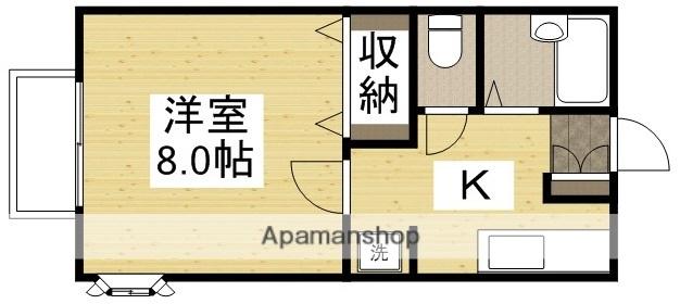 シティハイムMORI(1K/1階)の間取り写真