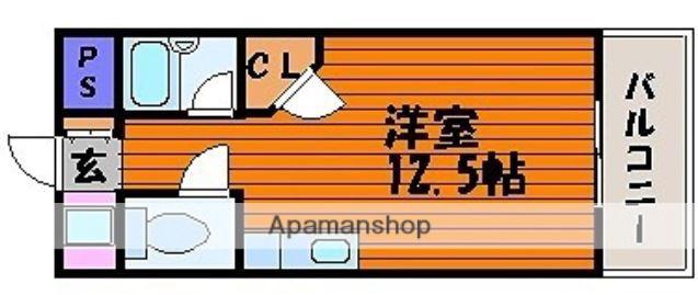 ウエスティンパレス(ワンルーム/5階)の間取り写真