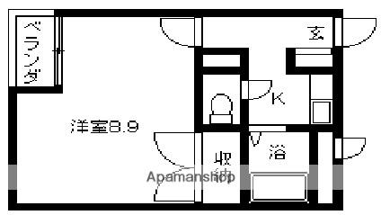 グリーンピア21(1K/2階)の間取り写真