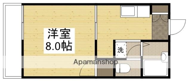 宮の里メゾン(1K/1階)の間取り写真