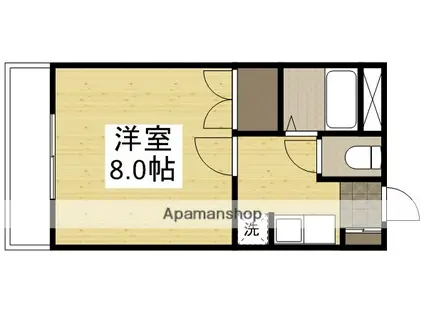 レディスマンション・キャステル(1K/1階)の間取り写真