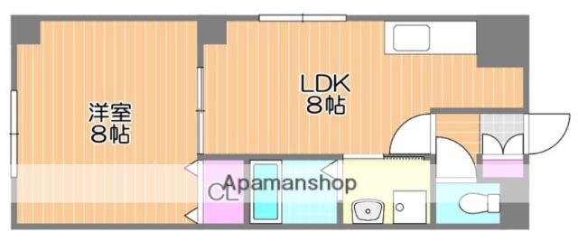 ロイヤルレジデンス(1LDK/6階)の間取り写真