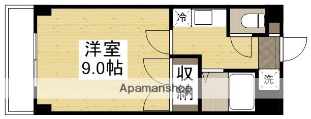 キャッスル津島(1K/2階)の間取り写真