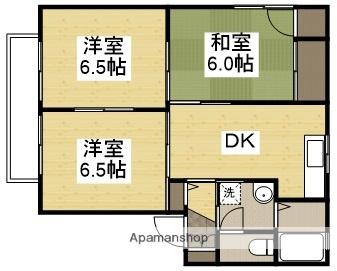 キャトルセゾンA(3DK/2階)の間取り写真