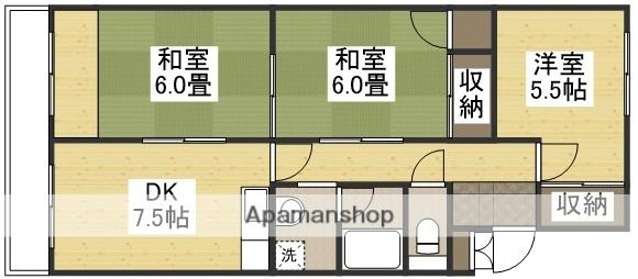 21ハイツ新保(3DK/2階)の間取り写真