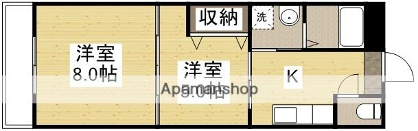 プレアール今(2K/3階)の間取り写真