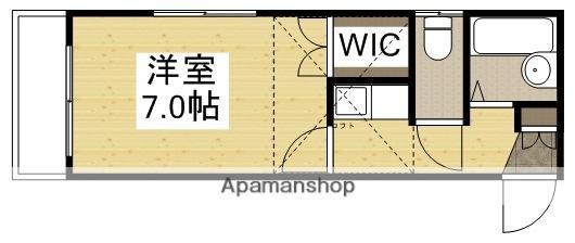 プレール庭瀬駅前(1K/2階)の間取り写真