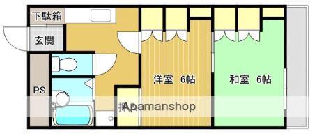 サンクレスト老松(2K/4階)の間取り写真