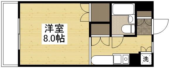 アクティブイン高島(ワンルーム/3階)の間取り写真