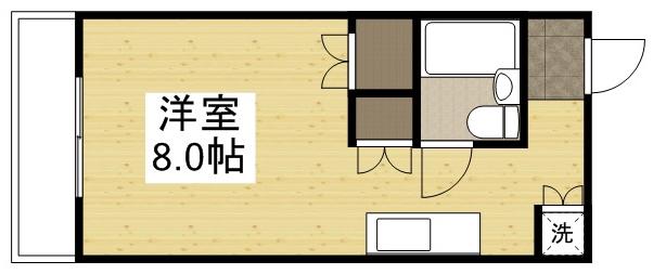 アクティブイン高島(1K/1階)の間取り写真