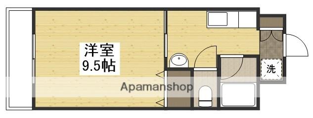 TOUENBLDG(1K/4階)の間取り写真